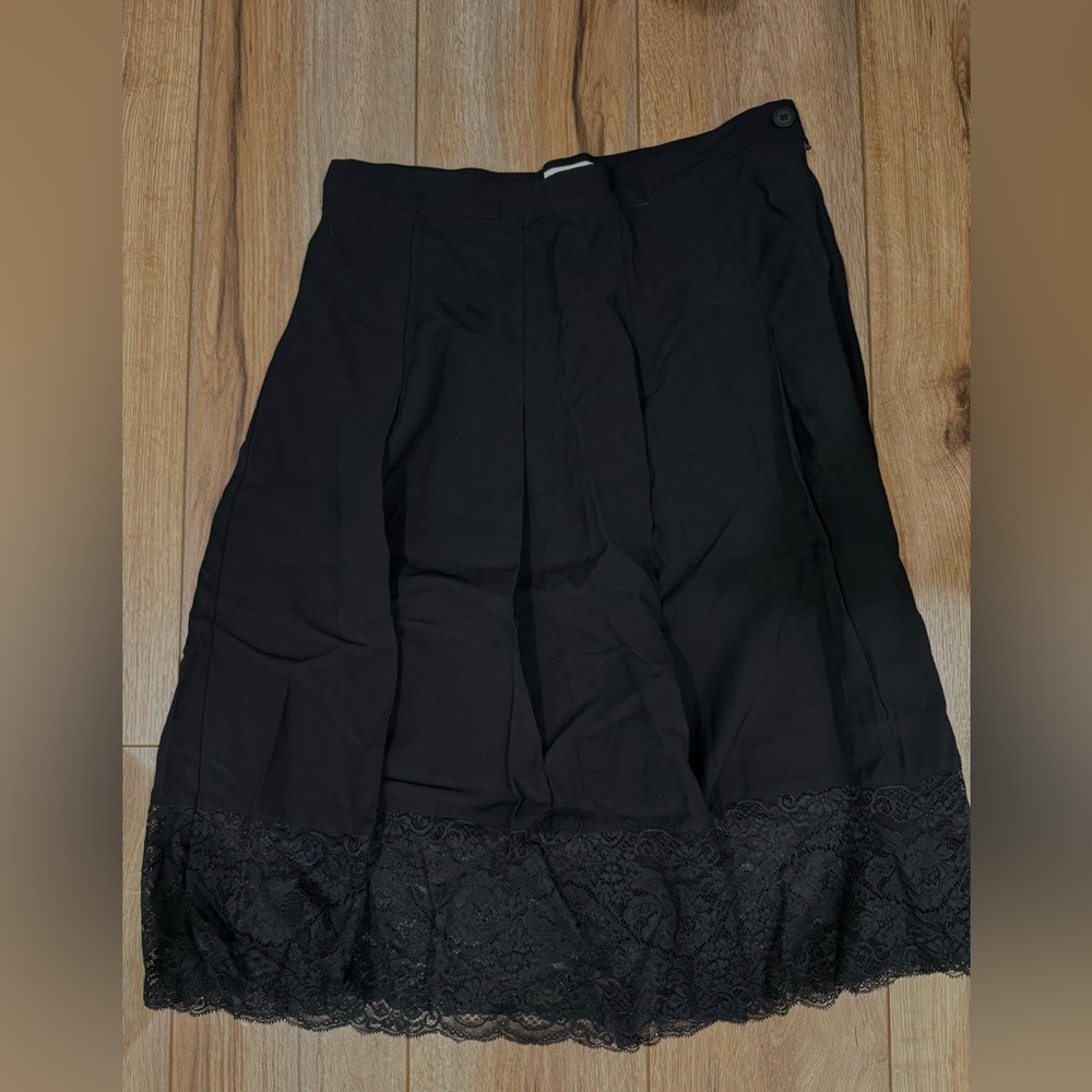 Isaac mizrahi skirt black lace
